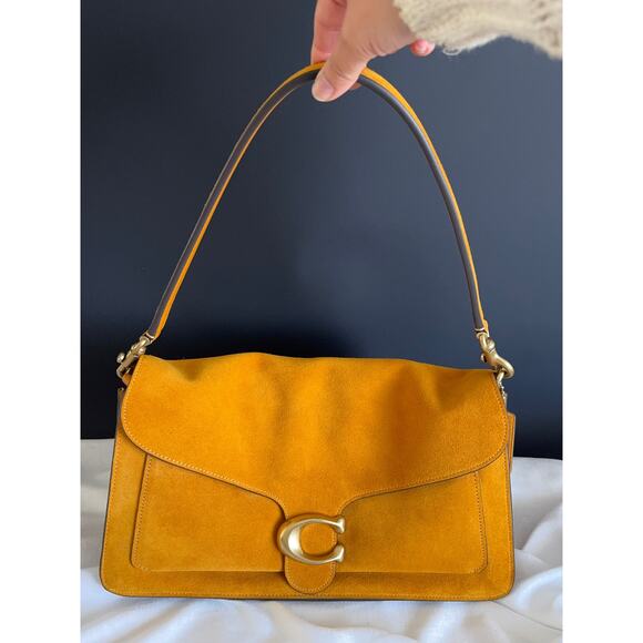 Coach Handbags - Coach Suede Tabby Shoulder Bag 36 in Orange/Marigold - CEM12